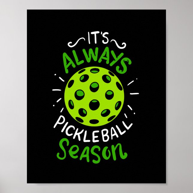 Poster Drôle cadeaux de Pickleball (Devant)