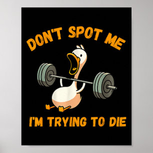 Poster Drôle canard ne me St pas J'essaie de mourir Entra