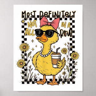 Poster Drôle Canards Le Plus Certainement Pas Tous Dans U