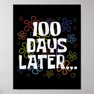 Poster Drôle Cent Jours Après 100E Jour De L'École S