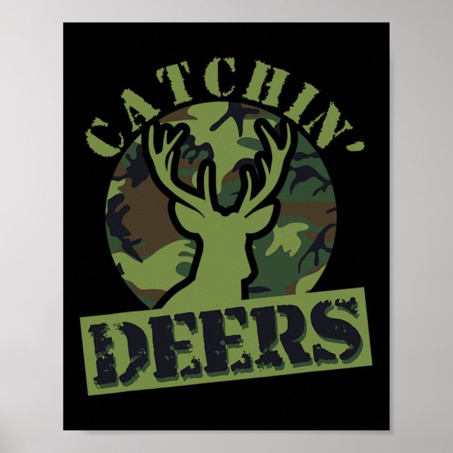 Poster Drôle Cerfs de Catchin (Devant)