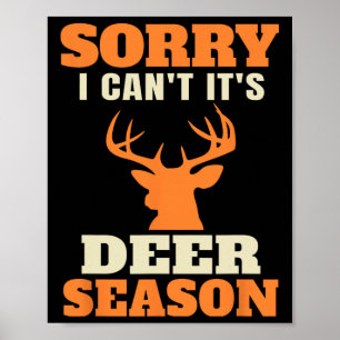 Poster Drôle Chasse Aux Cerfs Dit Plaisanterie