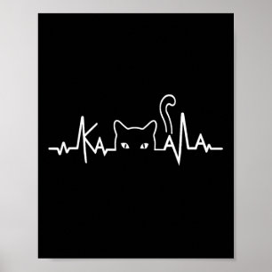 Poster Drôle Chat Ladies Pour Kamala Harris 2024 Heartbea
