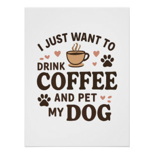 Poster Drôle chien amoureux Mug Chien Maman Chien Papa