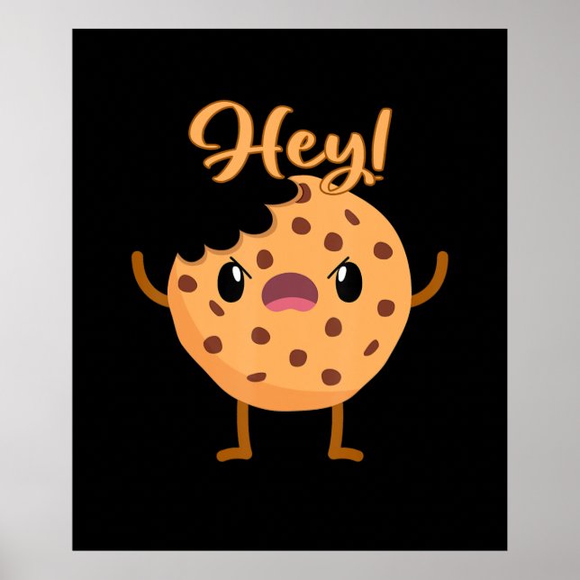 Poster Drôle Chip Chocolat Cookie Un Bite Sorti (Devant)