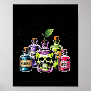 Poster Drôle Choisissez votre poison Apple Halloween Prin