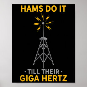 Poster Drôle Citation Radio Ham Amateur Amateurs