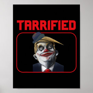 Poster Drôle Clown Trump Pun Politique Tarrifié