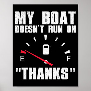 Poster Drôle d'art de bateau pour hommes femmes embarcati
