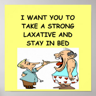 Poster drôle de blague de médecin