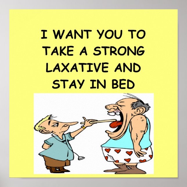 Poster drôle de blague de médecin (Devant)