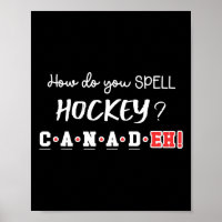 Drôle de Canada Hockey Eh Orthographe Canadien