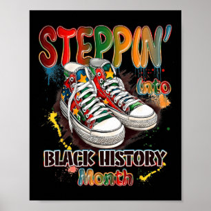 Poster Drôle de chaussures pour entrer dans l'histoire de