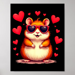 Poster Drôle de jour de la marmotte Mignon amateur de ham
