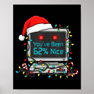 Poster Drôle de technologie Noël Geek Ai Vacances Humour