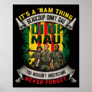 Poster Drôle de vétéran du Vietnam C'est une chose de la 