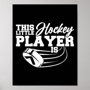 Poster Drôle d'enfants Ce petit joueur de hockey a un 7e