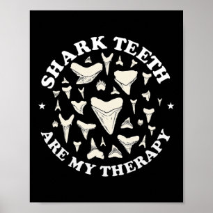 Poster Drôle dents de requin sont mon traitement animal F
