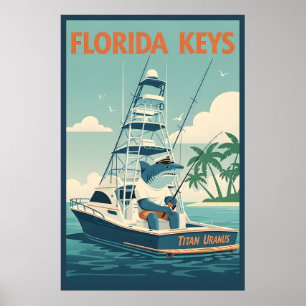 Poster Drôle des Keys de Floride 