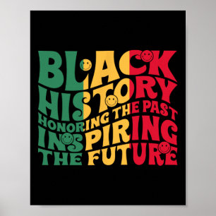 Poster Drôle d'histoire noire honorant le passé inspirant