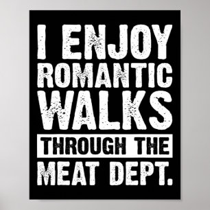 Poster Drôle Dire Viande Bacon Beef Grilling Bbq Lover