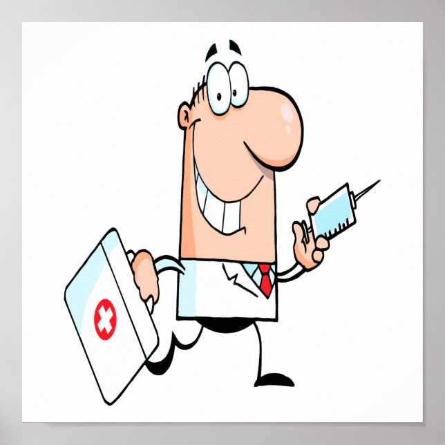 Poster drôle docteur doc sur le dessin animé (Devant)