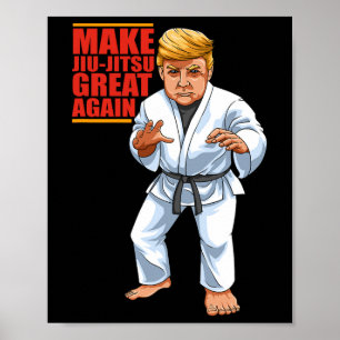 Poster Drôle Donald Trump Républicain - Jiu-jitsu Et Bjj