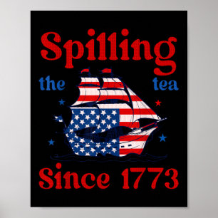 Poster Drôle du 4 juillet qui dénonce tout depuis 1773 4è