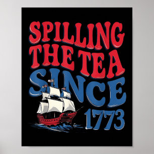 Poster Drôle du 4 juillet qui dénonce tout depuis 1773 Qu