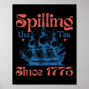 Poster Drôle du 4 juillet qui dénonce tout depuis 1773 Qu