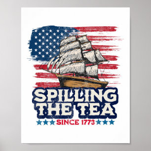 Poster Drôle Enseignant Histoire Américaine Boston Spant 