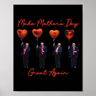 Poster Drôle Faire à nouveau une excellente fête des mère