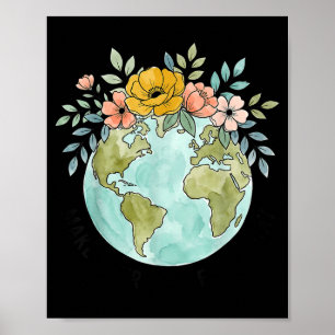 Poster Drôle faire jour de la terre tous les jours mignon