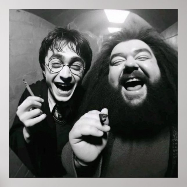 Poster Drôle film bw (Devant)