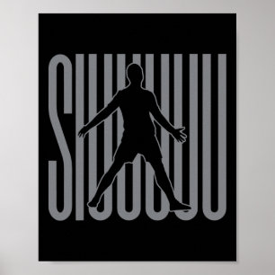 Poster Drôle Footll Hommes Femmes Garçons Footballeur S