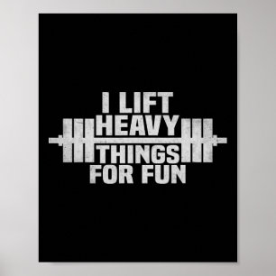 Poster Drôle Gym Pun Weightlifting Muscle Crew entraîneme