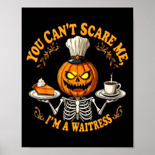 Poster Drôle Halloween Squelette Vous ne pouvez pas me E 