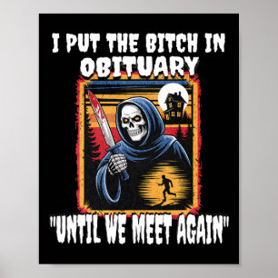 Poster Drôle Horreur Grim Reaper Costume Adulte Hommes Ad