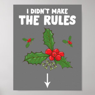 Poster Drôle inapproprié Noël Adulte que je n'ai pas fait