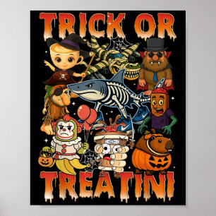 Poster Drôle Italien Cerveau Rot Italien Brainrot Hallowe