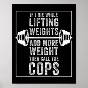 Poster Drôle Je Meurtre Lifting Weight Cadeau Pour Powerl