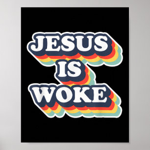 Poster Drôle Jésus Est Réveillé Couleur Jésus Citations R