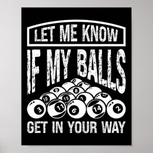 Poster Drôle Joueur Billard Snooker Billard Billard Playe