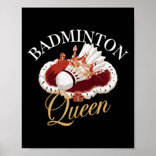 Poster Drôle Joueur Dminton Love Shuttle Design 10