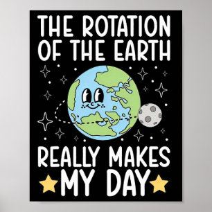 Poster Drôle La Rotation Du.earth Fait Vraiment Mon.da