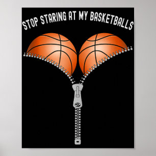 Poster Drôle Les Femmes De Basket-Ball Cessent De Se Pose