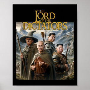 Poster Drôle Lord Dictatures Anti Poutine Trump Kim Jong-