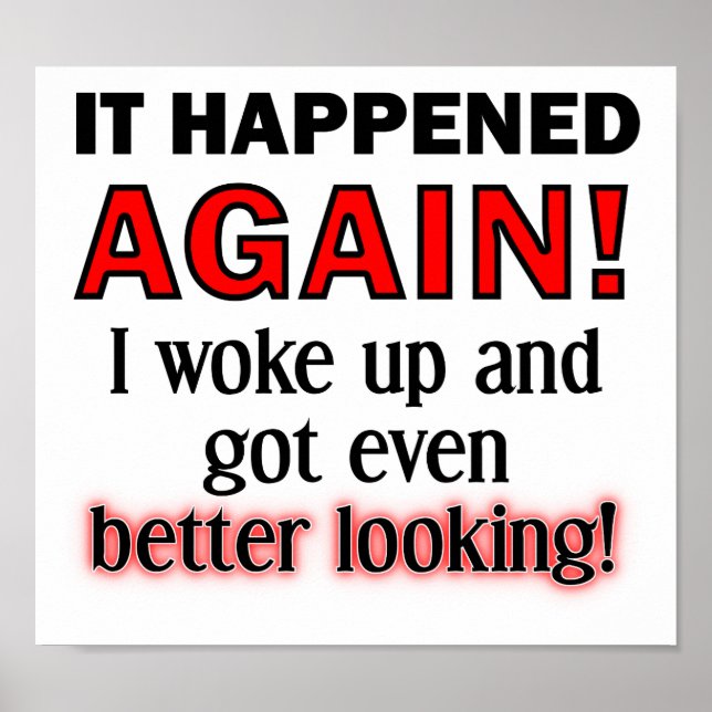 Poster drôle meilleur look (Devant)