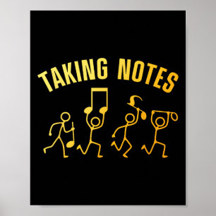 Poster Drôle Musique Art Pour Hommes Femmes Note Musicale