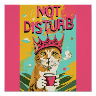 Poster Drôle Ne Disturbe Pas